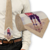 Aangepaste foto van Rustic Beige Stropdas