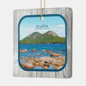 Aangepaste foto van Rustic National Park Keramisch Ornament (Links)