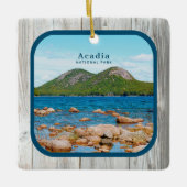 Aangepaste foto van Rustic National Park Keramisch Ornament (Voorkant)