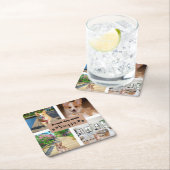 Aangepaste foto van schattige hond en moeder  kartonnen onderzetters (Insitu)