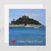 Aangepaste foto van Sint Michaels Mount Cornwall (Voorkant / Achterkant)