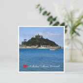 Aangepaste foto van Sint Michaels Mount Cornwall (Staand voorkant)