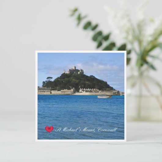 Aangepaste foto van Sint Michaels Mount Cornwall (Staand voorkant)