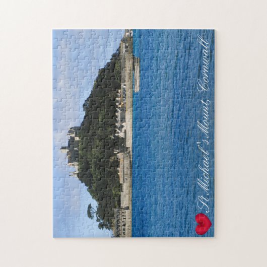 Aangepaste foto van Sint Michaels Mount Cornwall Legpuzzel (Verticaal)
