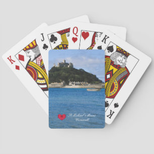 Aangepaste foto van Sint Michaels Mount Cornwall Pokerkaarten