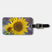 Aangepaste foto van snuffelzonnebloemen Sluiten Bagagelabel (Voorkant horizontaal)