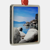Aangepaste foto van Tahoe Sand Harbour Metalen Ornament (Rechts)