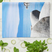 Aangepaste foto van Tahoe Sand Harbour Theedoek (Gevouwen)