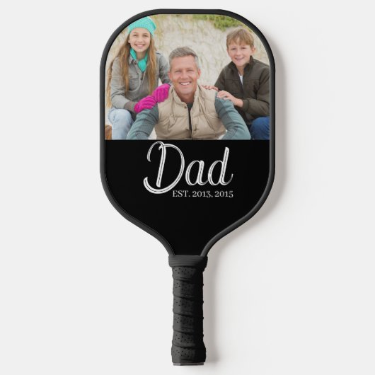 Aangepaste Foto van Toen Papa Bestond Pickleball Paddle (Voorkant)