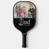 Aangepaste Foto van Toen Papa Bestond Pickleball Paddle (Achterkant)