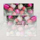 Aangepaste foto van Tulip - Hartelijk dank - Flori Notitiekaartje (Voorkant / Achterkant)