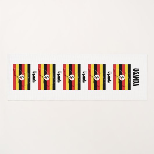 Aangepaste foto van UGANDA FLAG Yogamat (Voorkant (horizontaal))