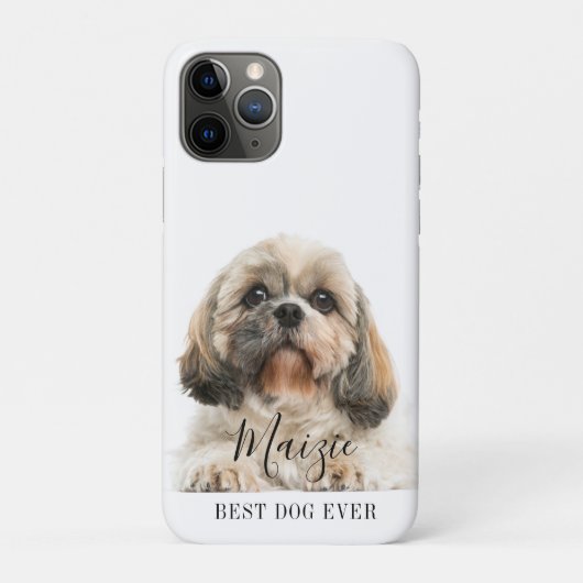 Aangepaste foto van verzendTzu Aangepaste Pet Dog Case-Mate iPhone Case (Achterkant)