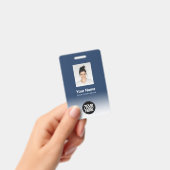 Aangepaste foto van werknemer met verloop badge (Handheld)