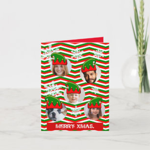 Aangepaste foto van Xmas-petten in een gat
