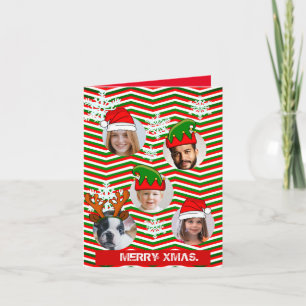 Aangepaste foto van Xmas-petten in een gat