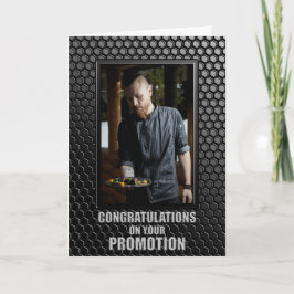 Aangepaste foto van zwart geometrisch patroon prom kaart