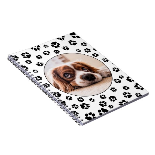 Aangepaste foto van zwarte honden met foto's van f notitieboek (Rechterzijde)