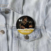 Aangepaste foto Varsity voetbal knopspeld Ronde Button 7,6 Cm (In situ)