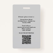 Aangepaste foto Vastgoednaam Badge (Achterkant)