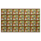 Aangepaste FOTO-verbinding met UW 4 Afbeeldingen Stof (Yard (91,4 cm))
