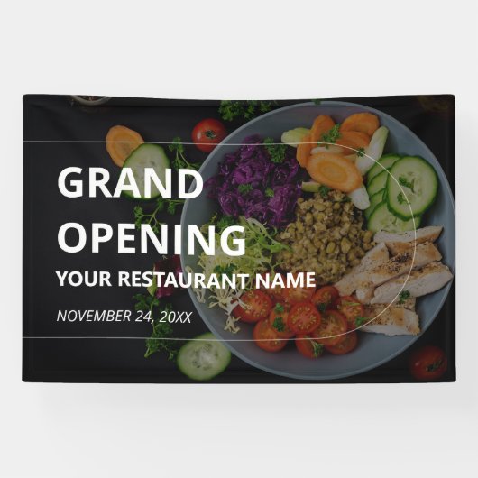 Aangepaste foto Verbold Restaurant Grote Openingsb Spandoek (Horizontaal)