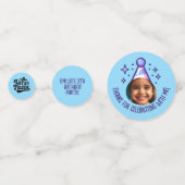 Aangepaste Foto Verjaardag Bedankt Party Pet Favor Confetti (Achterkanten)