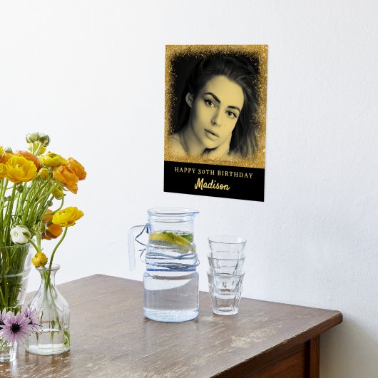 Aangepaste foto verjaardag folie afdrukken (Laag (Keuken))