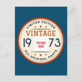 AANGEPASTE FOTO VERJAARDAG JAAR GELIMITIEERDE EDIT BRIEFKAART (Voorkant)