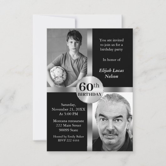 Aangepaste foto verjaardag kaart (Voorkant)