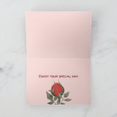 Aangepaste foto verjaardag kaart (Binnen)