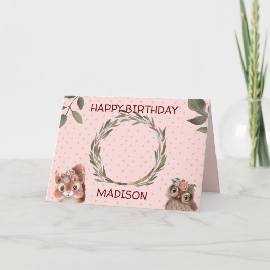 Aangepaste foto verjaardag kaart (Voorkant)