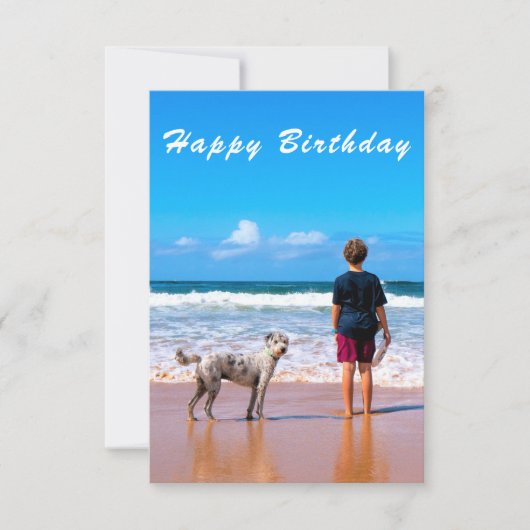 Aangepaste foto Verjaardag Kaart Uw eigen ontwerp (Voorkant)