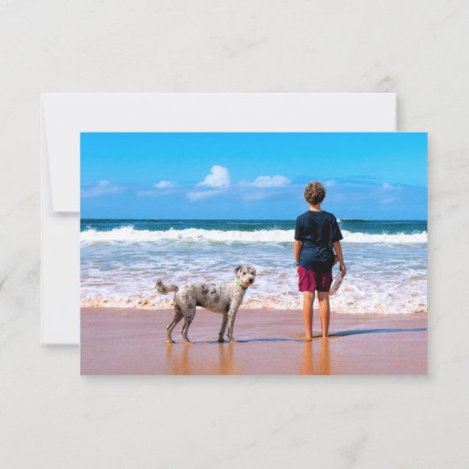 Aangepaste foto Verjaardag Kaart Uw eigen ontwerp (Achterkant)