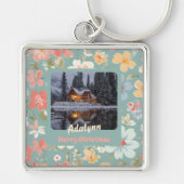 Aangepaste foto Verjaardag Kerstcadeaus voor docht Sleutelhanger (Voorkant)