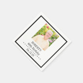 Aangepaste foto Verjaardag Papier servet (Hoek)