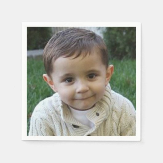 Aangepaste foto Verjaardag Papier servet (Voorkant)