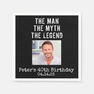 Aangepaste foto Verjaardag Papier servet