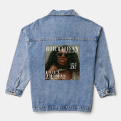 Aangepaste Foto Verjaardag Party Magazine Hoesje Denim Jacket (Achterkant)