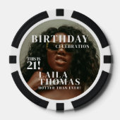 Aangepaste Foto Verjaardag Party Magazine Hoesje Poker Chips (Voorkant)