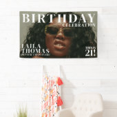 Aangepaste Foto Verjaardag Party Magazine Hoesje W Spandoek (Insitu)