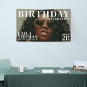 Aangepaste Foto Verjaardag Party Magazine Hoesje W Spandoek (Beurs)