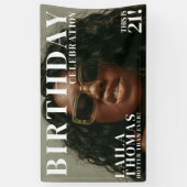 Aangepaste Foto Verjaardag Party Magazine Hoesje W Spandoek (Verticaal)