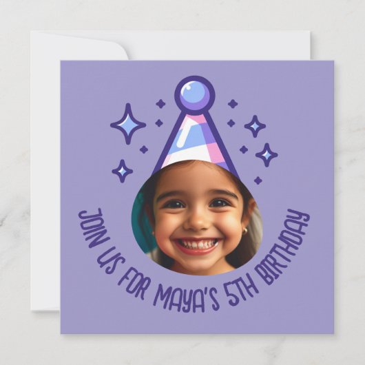 Aangepaste Foto Verjaardag Party Pet Kaart (Voorkant)