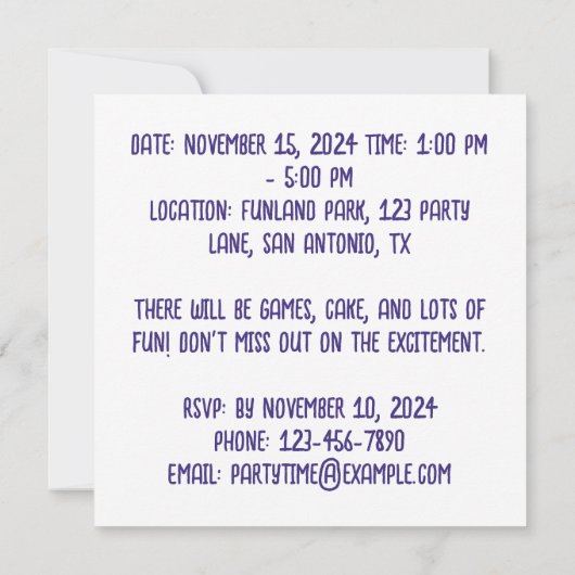 Aangepaste Foto Verjaardag Party Pet Kaart (Achterkant)