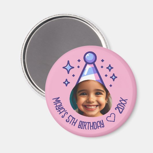 Aangepaste Foto Verjaardag Party Pet Keepsake Magneet (Voorkant / Achterkant)