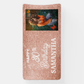 Aangepaste foto verjaardag spandoek (Verticaal)