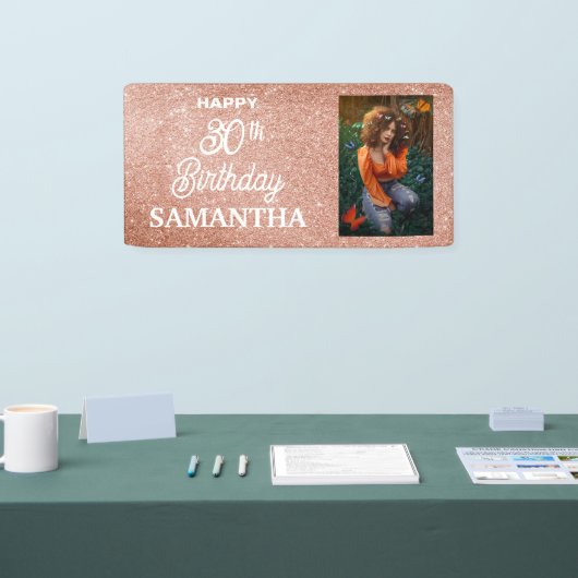 Aangepaste foto verjaardag spandoek (Beurs)