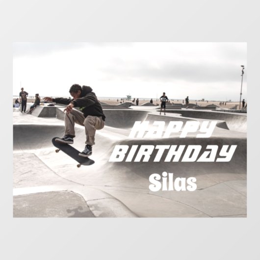 Aangepaste foto Verjaardag Venster Cling Raamsticker (Vel)