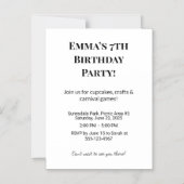 Aangepaste foto verjaardagsfeest Save the Date mag Magnetische Uitnodiging (Voorkant)